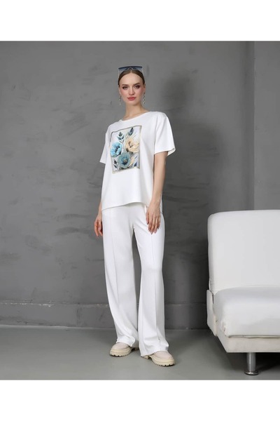 REDMİNA fashion Wide Leg Artistic Suit