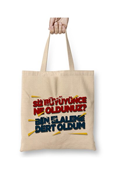 Toyaso Don'T Stare at Me It's Annoying Funny White Cloth Bag Long Handle Shop...