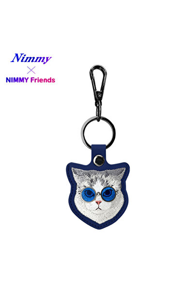 Nimmy AirTag Uyumlu | 3D Gözlük Detaylı ve Kedi Nakış İşlemeli Premium Takip ...