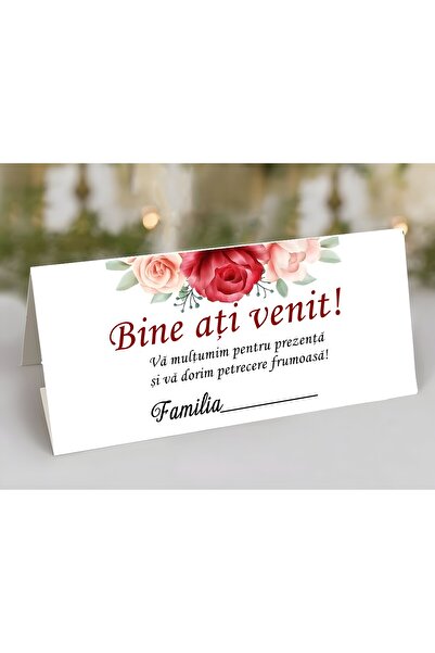 Invitatii Originale Rose Flower Wedding Money Envelope - Set of 50 pcs