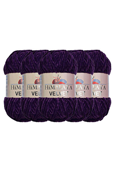 Himalaya Βελούδινο νήμα πλεξίματος, Λευκό 90001, 5x100 γραμμάρια, 5 νήματα