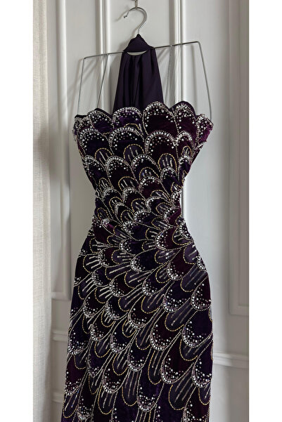 arena fashion فستان الأرجواني.. إطلالة ملكية لا تُنسى