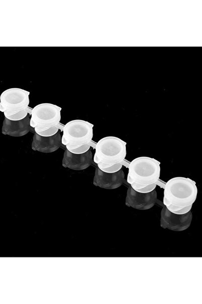 SİESPURE 10’lu Altılı Şeritli Boş Plastik Boya Kutusu | 3 ml | Hobi & El İşi