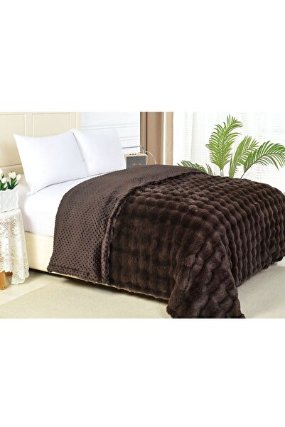 Veluxio Home Rabbit Fur Blanket - Soft, Fluffy and Warm