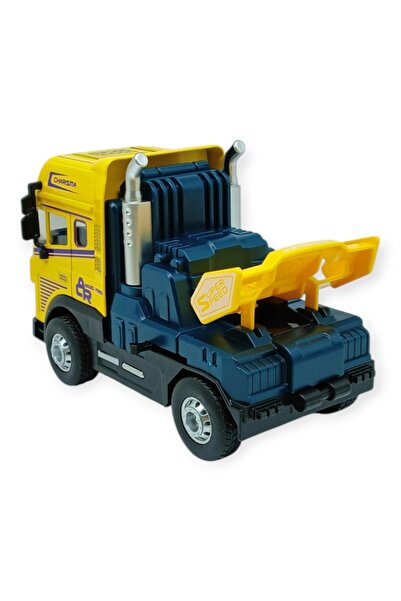 Lisinya Metal Tır 1:24 - Sesli Işıklı Tır 13 cm - Sarı (Lisinya)