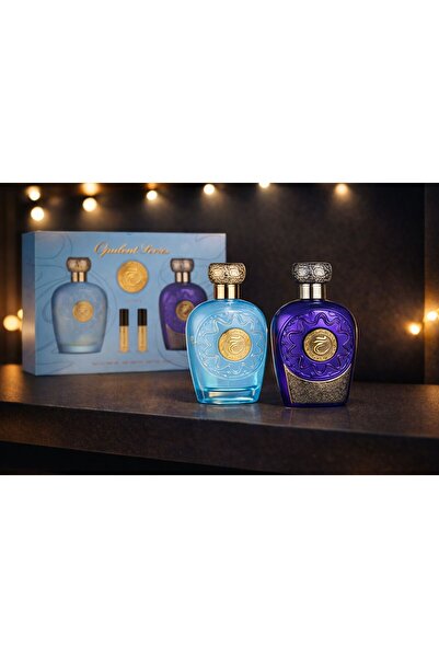 lattafa Opulent Series set, two elegant perfumes with mini sprays, ideal for ...