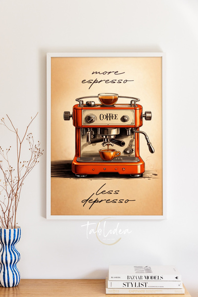 tablodea Decor pentru colțul de cafea în bucătărie în stil Pinterest, tablou ...