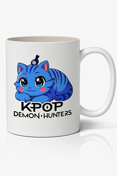 Toyaso Kpop Demon Hunters Cats Tiger Kdrama Themed White Mug Cup Gift for Fri...