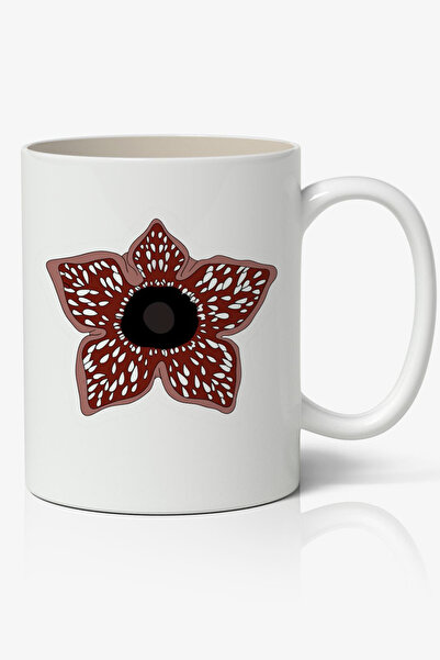 Toyaso Demogorgon Head Themed White Mug Cup Gift for a Friend or Loved One