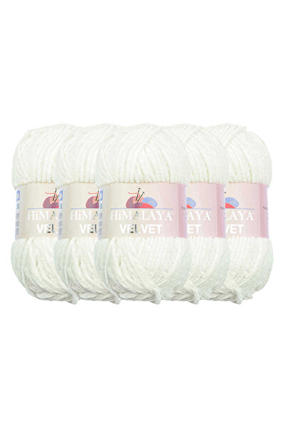 Himalaya Velvet Kadife Örgü ipi, 90063, 5x100 gram, 5 yumak