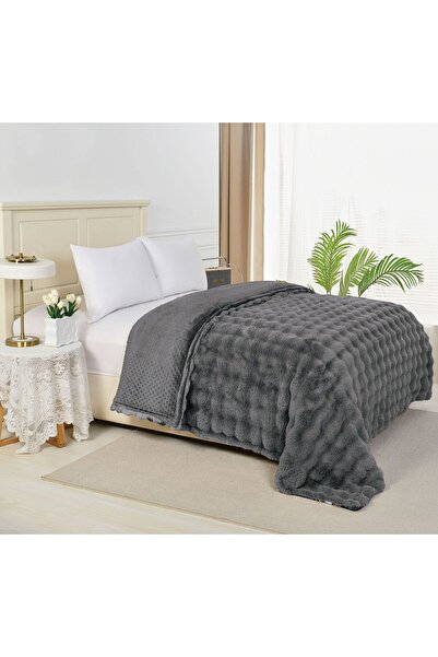 Veluxio Home Rabbit Fur Blanket - Soft, Fluffy and Warm