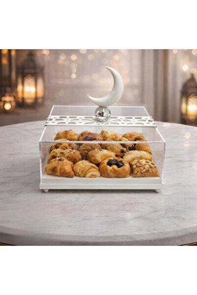 Generic Hospitality Box | Square Acrylic 20x20 cm with Lid and Crescent Handle