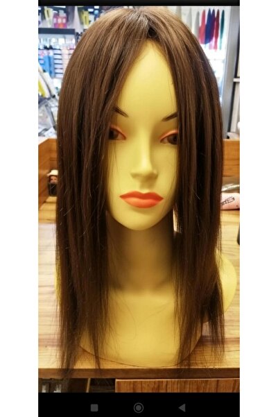 Gerçek Efsane 45 cm kahve tepelik gerçek saç tepelik