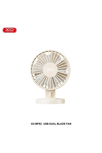 Xo Ανεμιστήρας Γραφείου XO-MF82, Ρυθμιζόμενος, Μπαταρία 2000mAh - Μπεζ