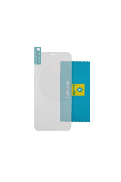 BLUEO واقي شاشة زجاجي حريري شفاف 2.5D متوافق مع iPhone 14 Pro Max