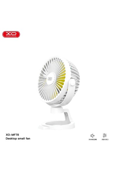 Xo Μίνι Ανεμιστήρας Γραφείου (MF78), Επαναφορτιζόμενος, 4 ιντσών, 3 ταχύτητες...