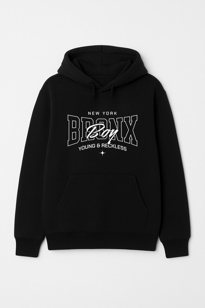 CALKARCOLLECTION سترة (هودي) للجنسين مطبوعة من ستاتمنت بغطاء رأس