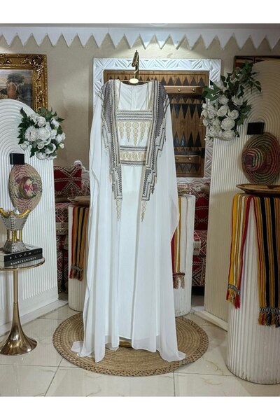 SILA fashion Traditional white jalabiya
