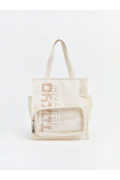 LC Waikiki Τσάντα ώμου για κορίτσια με λεπτομέρεια παραθύρου από την LCW ACCE...