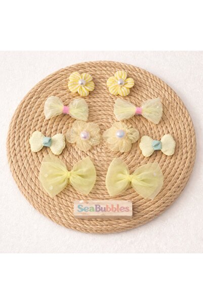 SeaBubbles Σετ αγκράφες για κοριτσάκια με φιόγκο λουλουδιών 10 τμχ ΣΤΑΝΔΑΡΤ Κ...