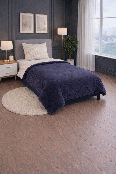 Federico Fabrizio Lightnight Pamuklu Wellsoft Tek Kişilik Çift Taraflı Yorgan...