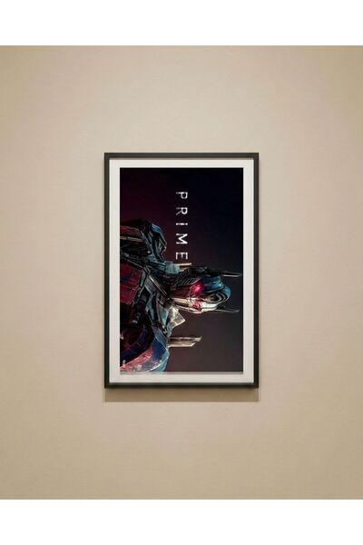 Store Cybertron'un Lideri: Optimus Prime İllüstrasyon Poster - Parlak Selefon...