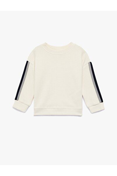 Koton Sweat pentru bebeluși băieți 6SMB10014TK ECRU
