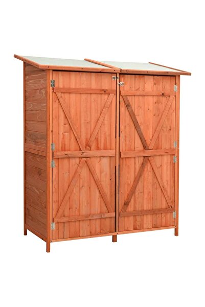 vidaxl Garden Tool Shed 136x75x160 cm Solid Firwood