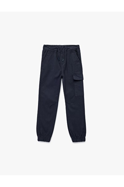 Koton Boy's Canvas Trousers 6Wkb40035Tw Dark Blue