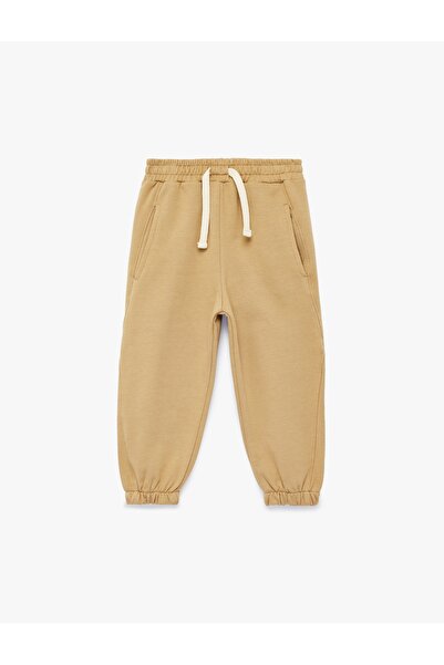 Koton Cotton Lace-Up Waist Basic Jogger Sweatpants