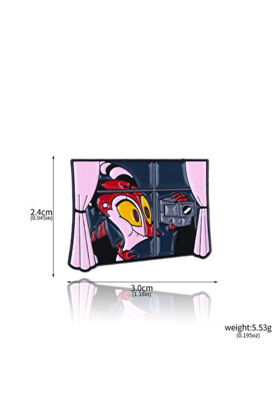 Miniso X00527-01 Fantasy Anime Hazbin Hotel Enamel Pins Custom Movie Inspirat...