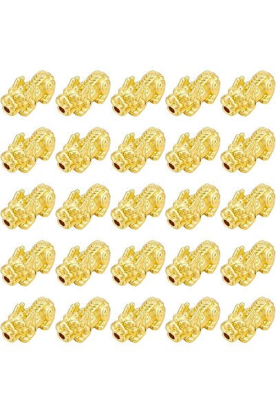 Choice AECH02-19467 18Pcs 24k Gold Plated Pixiu Spacer Bead 3D Metal Chinese ...