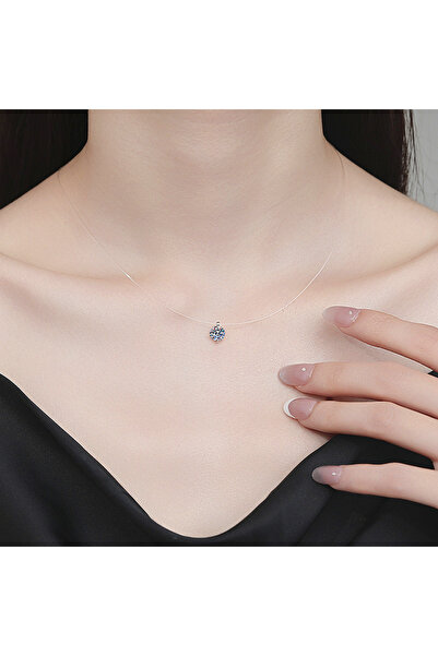 Choice necklace 1 Fashion Transparent Fishing Line Shiny Crystal Necklace For...