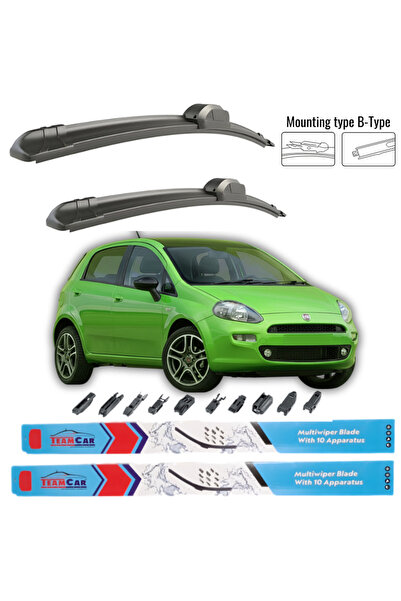TEAMCAR Υαλοκαθαριστήρες Fiat Punto 5 πόρτες (199) HATCHBACK 2012-2018