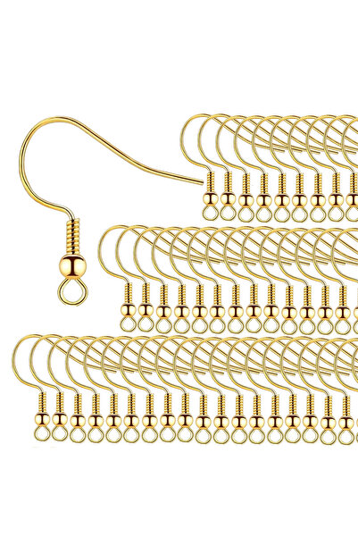 Choice 100PCS Gold 100/500pcs DIY Earring Findings Earrings Clasps Hooks Stai...