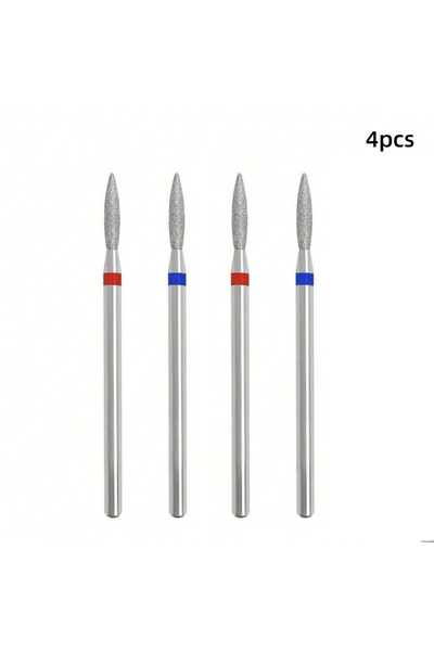 Choice 4pcs 4pcs Cuticle Drill Bits 3/32'' Professional Cuticle Clean Drill B...