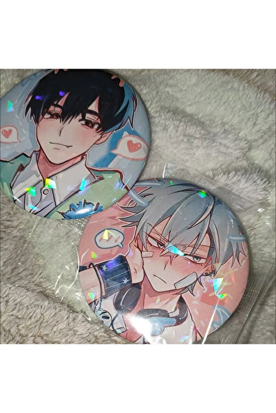 Miniso 2pcs 2Pcs/Lot Anime Button 58mm Pins Shy Couple Alien Stage Ivan Till ...