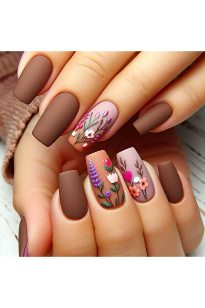 Choice طقم أظافر اصطناعية على شكل تابوت الباليه XY-645، مكون من 96/24 قطعة، ب...