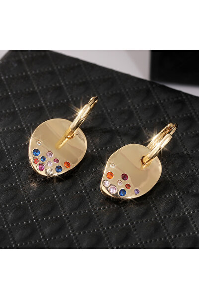 Choice أقراط صغيرة من الياقوت الأزرق بتصميم ليالي الصيف الحضرية T017-1 - أقرا...