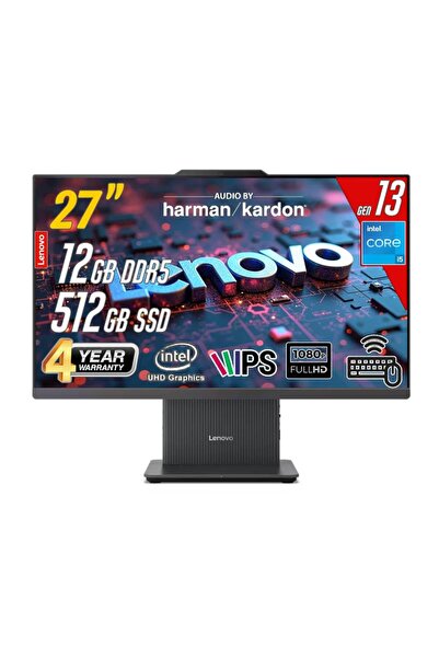 LENOVO IdeaCentre 27IRH9 Intel Core i5-13420H 16GB 512GB 27 FHD FreeDos Siyah...