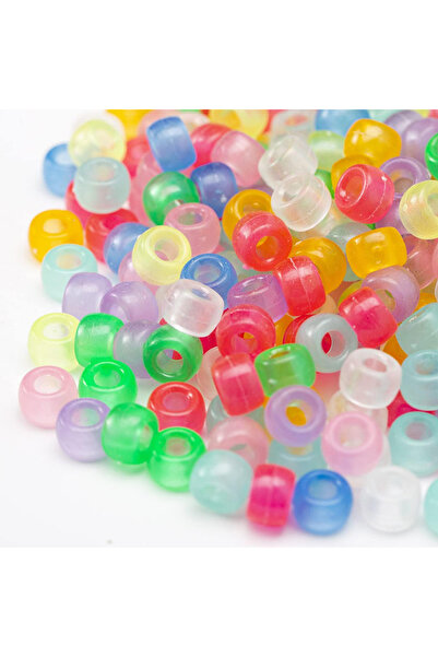 Choice 4mm DZZ-FG-ZZ-1 1000Pcs Acrylic Pony Beads Bulk Glow in The Dark for N...