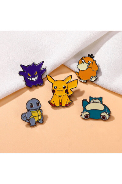 Choice مجموعة دبابيس بوكيمون مطلية بالمينا مكونة من 5 قطع، تضم شخصيات بيكاتشو...