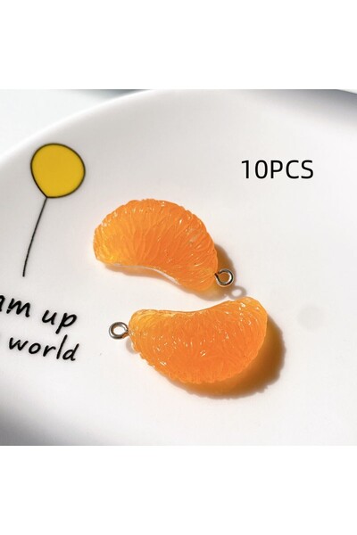 Choice مجموعة من 10 قطع من قلادات مفاتيح البطيخ الصناعية، مجوهرات صيفية مصنوع...