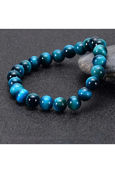 Choice 8mm Bracelet 1 pulsera minimalista de cuentas de piedra de ojo de tigr...