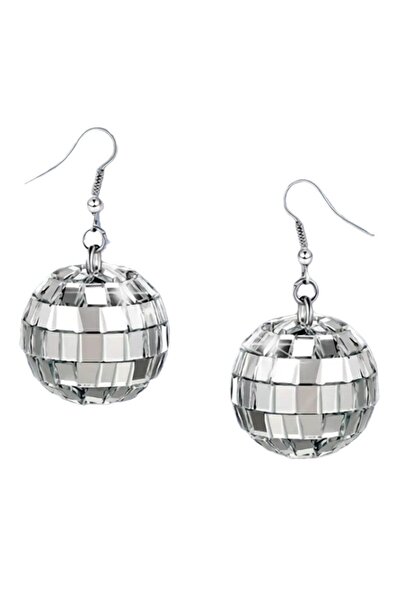 Choice أقراط متدلية أنيقة بتصميم كرة ديسكو ريترو - مجوهرات رائعة ومبتكرة، هدي...