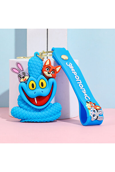 Choice 6 cm KC6426 Zootopia 2 New Character Gary Keychain - Cute Blue Snake P...