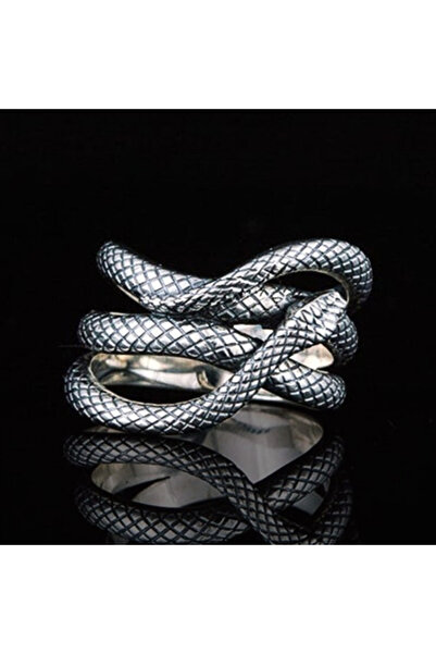 Choice1 10 F602 Huitan Newly Snake Rings for Women Punk Style Antique Color V...