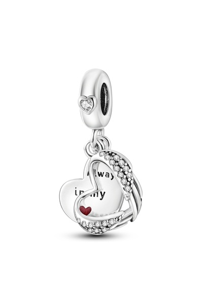 Choice قلادة KTC590 الأصلية من الفضة الإسترليني عيار 925، مزينة بخرزة زركون ع...