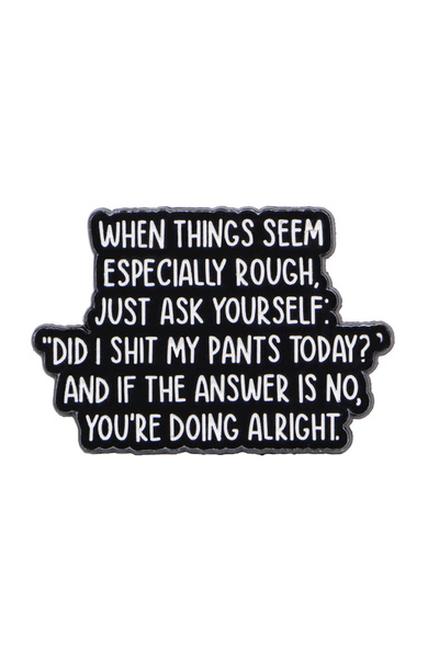 Choice ٢ عندما تبدو الأمور دبابيس معدنية مطلية بالمينا عليها اقتباسات روبوت م...