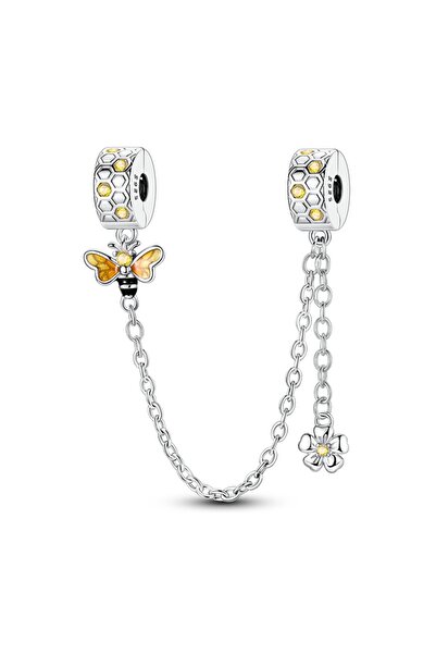 Choice KJC1646 925 Sterling Silver Safety Chain Aircraft Earth Camera Daisy S...